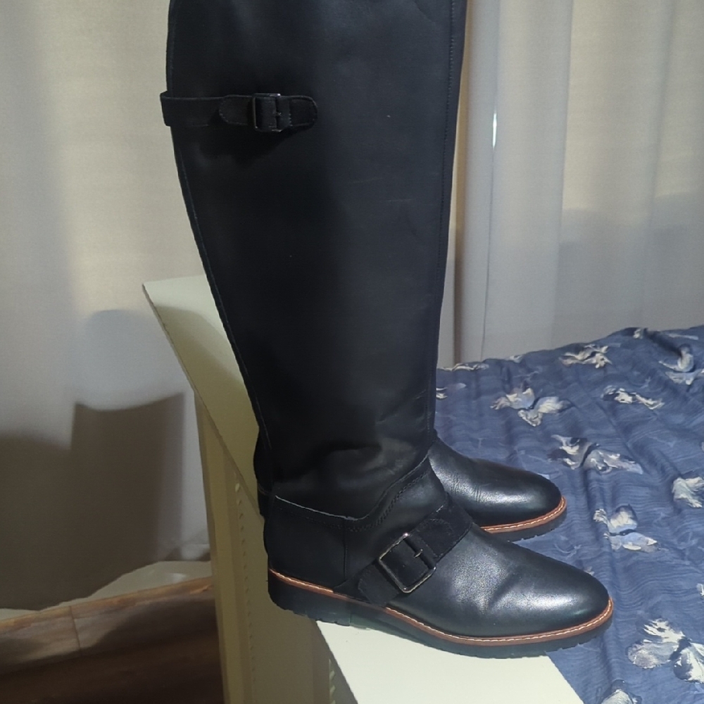 Franco Sarto Black Heeled Boots